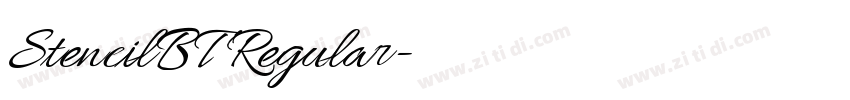 StencilBT Regular字体转换 StencilBT Regular字体转换